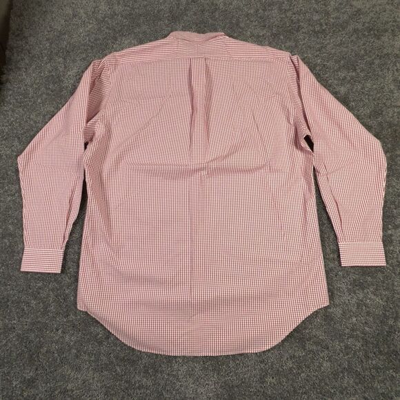 Polo Ralph Lauren L/S Oxford Button Front Shirt Men's M Red Gingham Check *READ* - Picture 5 of 7
